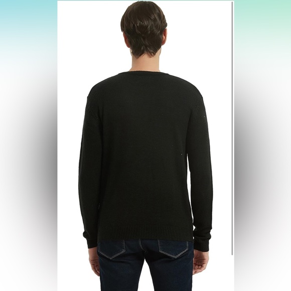 Men's Christmas Rudolph Reindeer Holiday Festive Knitted Sweater - Picture 6 of 10